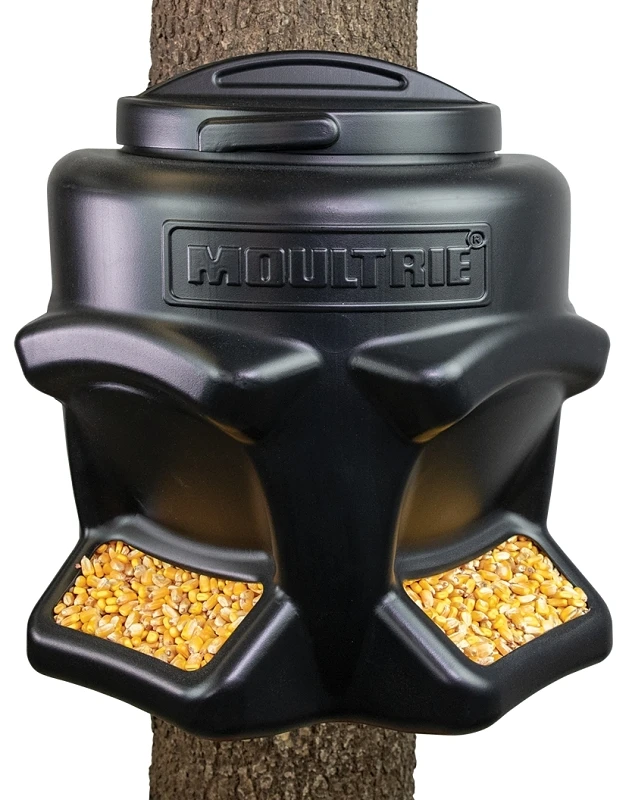 Feed Station Ii 50 Lb. Plastic Black Gravity Deer Feeder Mfg-15009