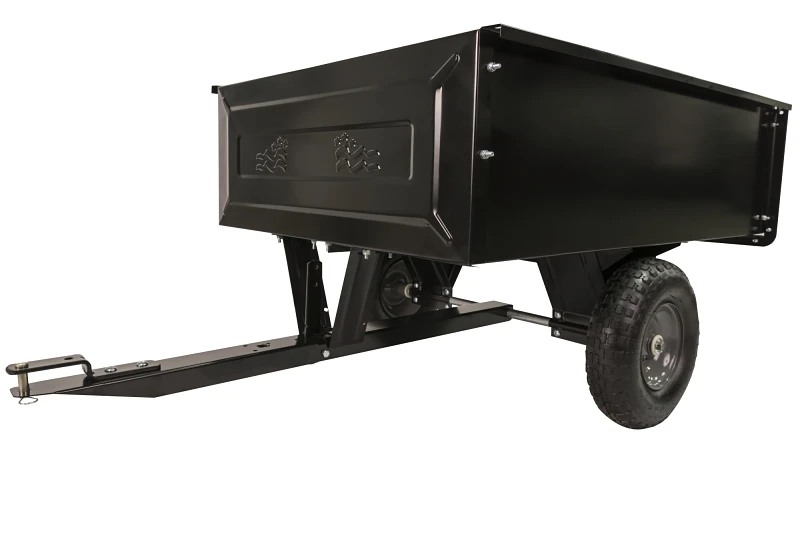 Tow Behind Utility Steel Cart with Heavy Duty Frame and Large Capacity