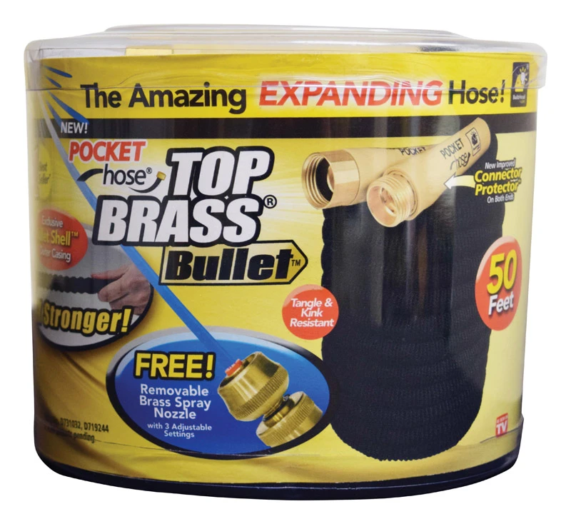Top Brass Bullet 5/8 In. X 50 Ft. Standard Duty Water Hose - Durable And Flexible