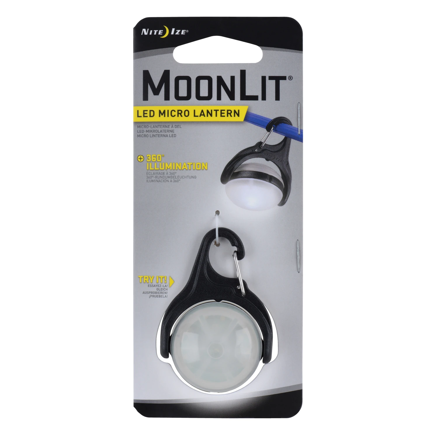 Moonlit Led Micro Lantern 60 Lumens With Carabiner Clip