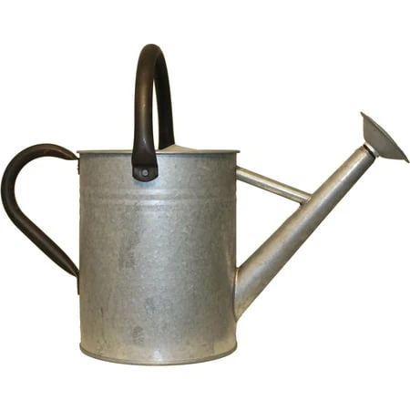 Watering Can with Distressed Galvanized Finish, 1 Gallon Capacity