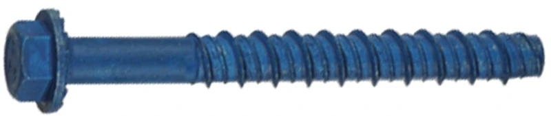 Concrete Screw Anchors, Hex Washer Head, 3/8 x 4 In., 2-Pk.