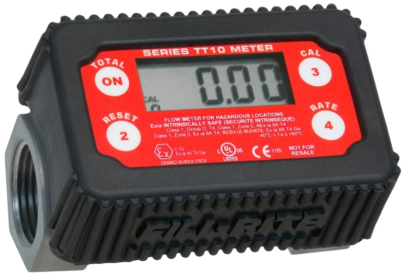 Electronic Inline Turbine Water Meter Digital Model for Accurate Flow Measurement