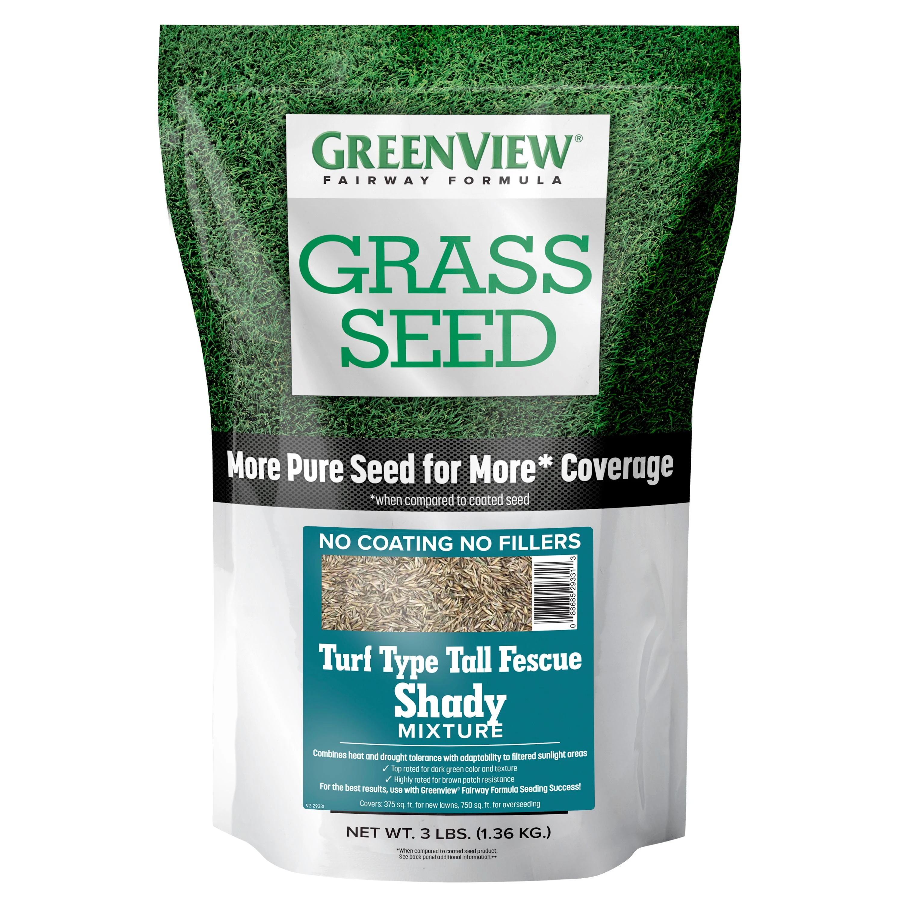 Fairway Formula Grass Seed, Tall Fescue Shady Mixture, 3 Lbs.