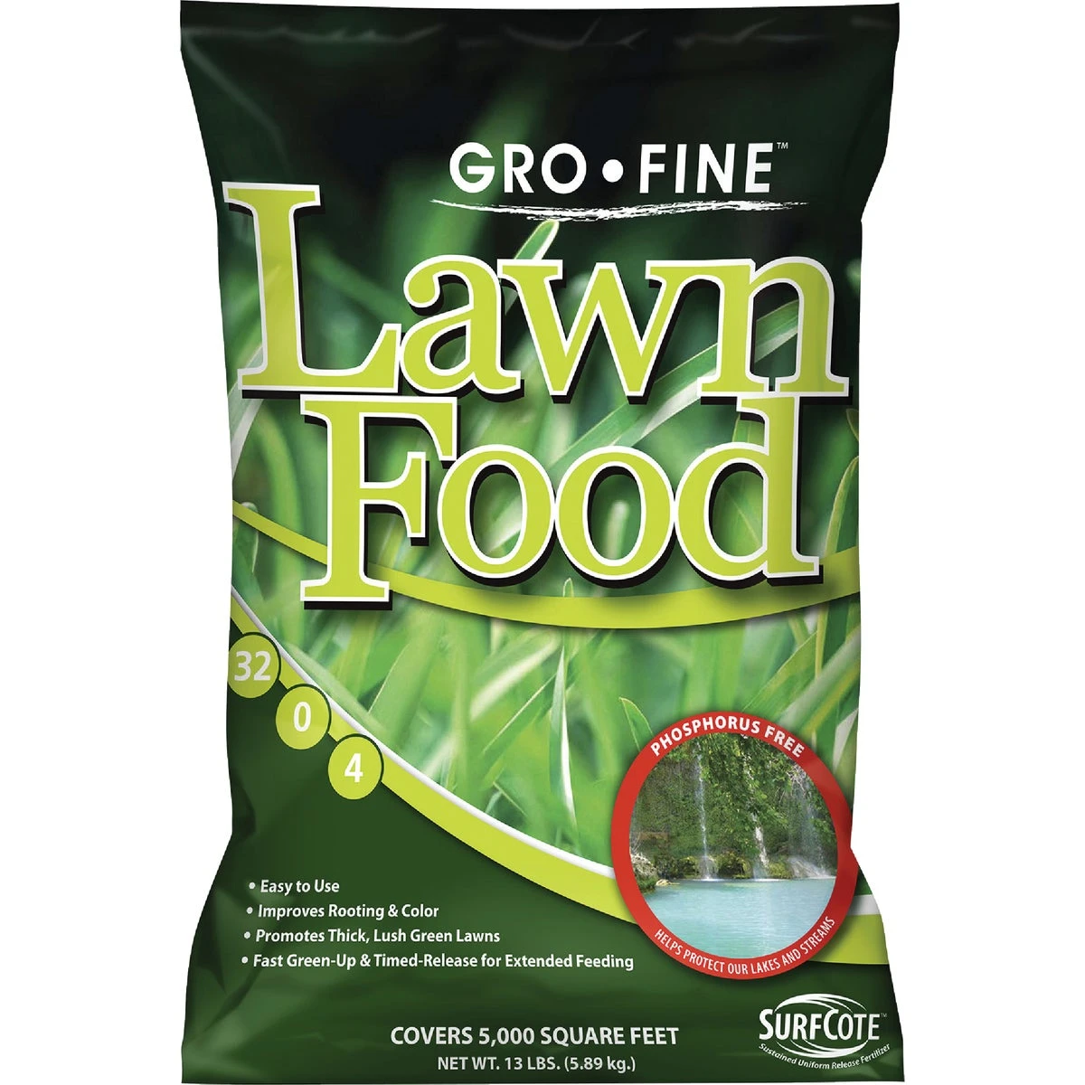 13 Lb. 5000 Sq. Ft. 32-0-4 Phosphorus Free Lawn Fertilizer Gf58000