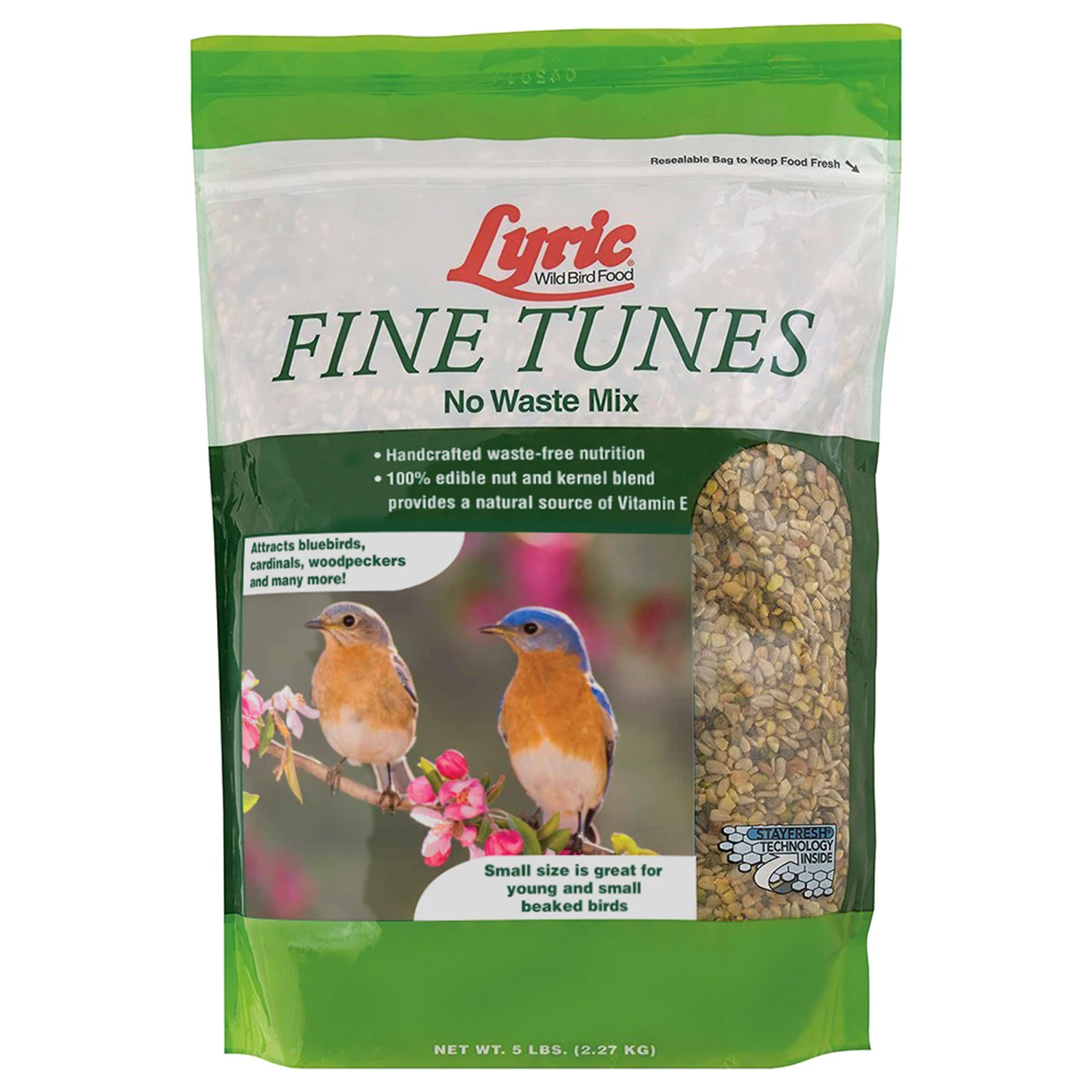 Fine Tunes Assorted Species Peanut Pieces Wild Bird Food 5 Lb Bag