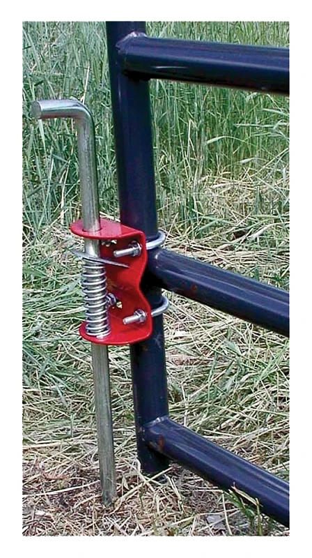 Livestock Gate Anchor with Round Tube, Fits 1.75 to 2 Inch Diameter Tubing