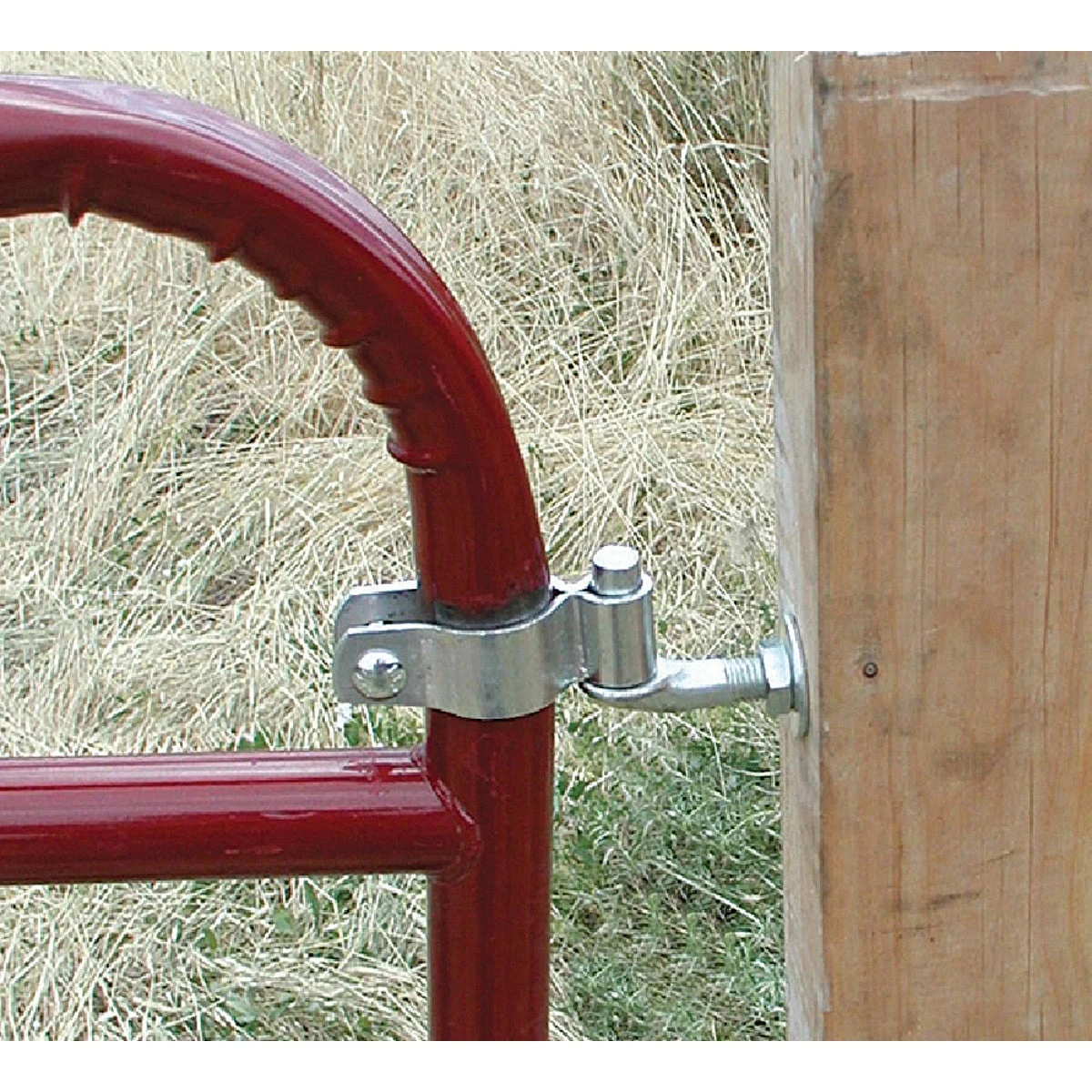 2-inch Round Tube Gate Hinge Kit With Upper & Lower Hinges And Mounting Hardware