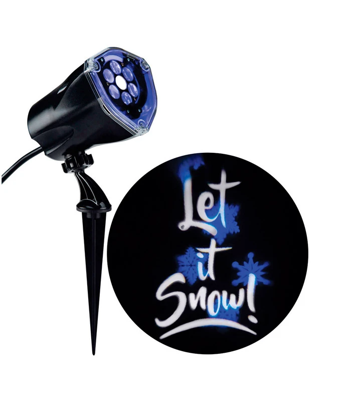Let It Snow Lightshow Projection Holiday Decorative Light Projector