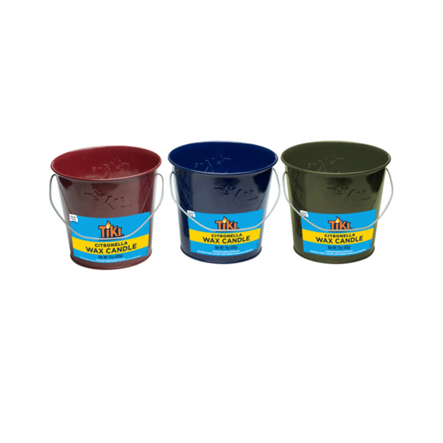 Tiki Lavish Woodland Citronella Wax Candle Bucket 17 Oz - Assorted Colors