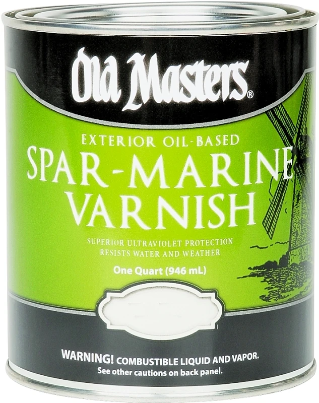 Exterior Oil-Based Spar Marine Varnish Gloss Clear Finish 1 Quart