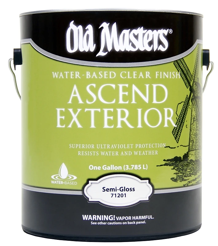 Ascend Exterior Water-Based Semi-Gloss Clear Wood Finish 1 Gallon