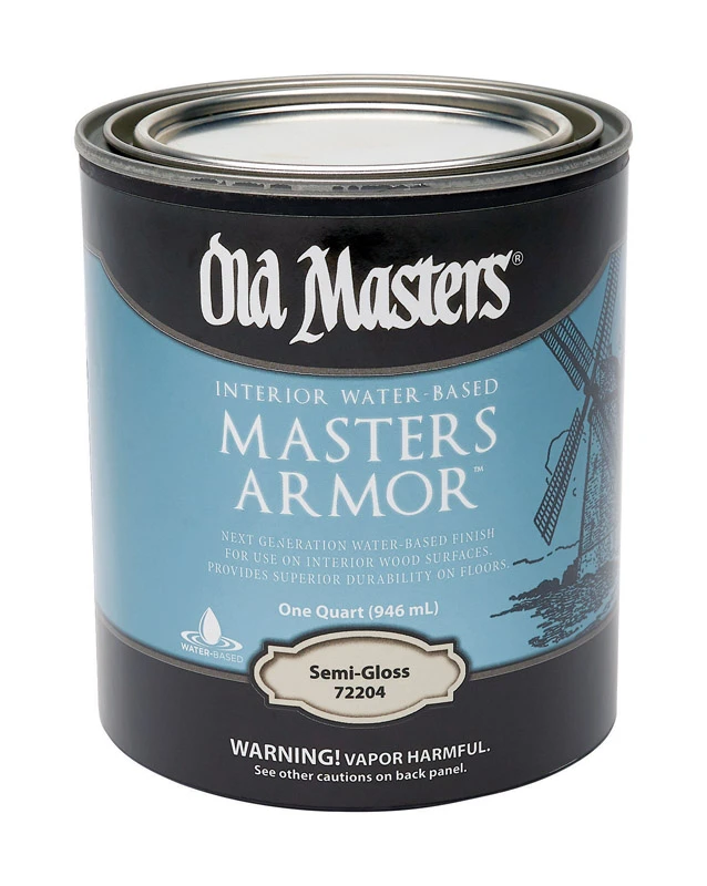 Masters Armor Water-Based Semi-Gloss Clear Protective Finish 1 Quart