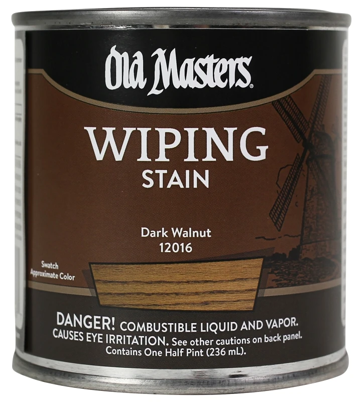 Semi-transparent Dark Walnut Oil-based Wiping Stain 0.5 Pint