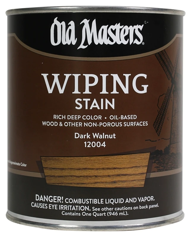 Semi-transparent Dark Walnut Oil-based Wiping Stain 1 Quart