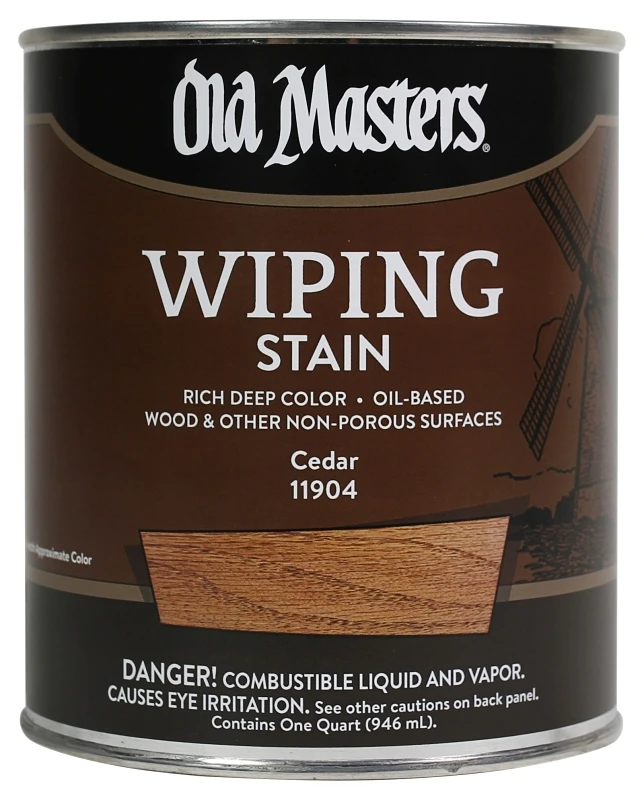 Oil-Based Cedar Wiping Stain, 1 Quart
