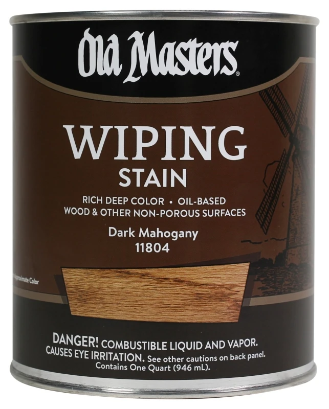 Semi-transparent Dark Mahogany Oil-based Wiping Stain 1 Quart