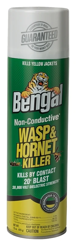 Non-Conductive Wasp and Hornet Killer Aerosol Spray, 15 Ounce Can
