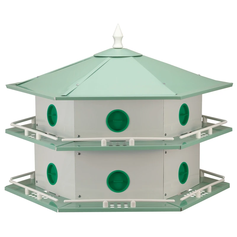 12-room Deluxe Aluminum Martin House - Hexagonal Design, Lightweight, Expandable
