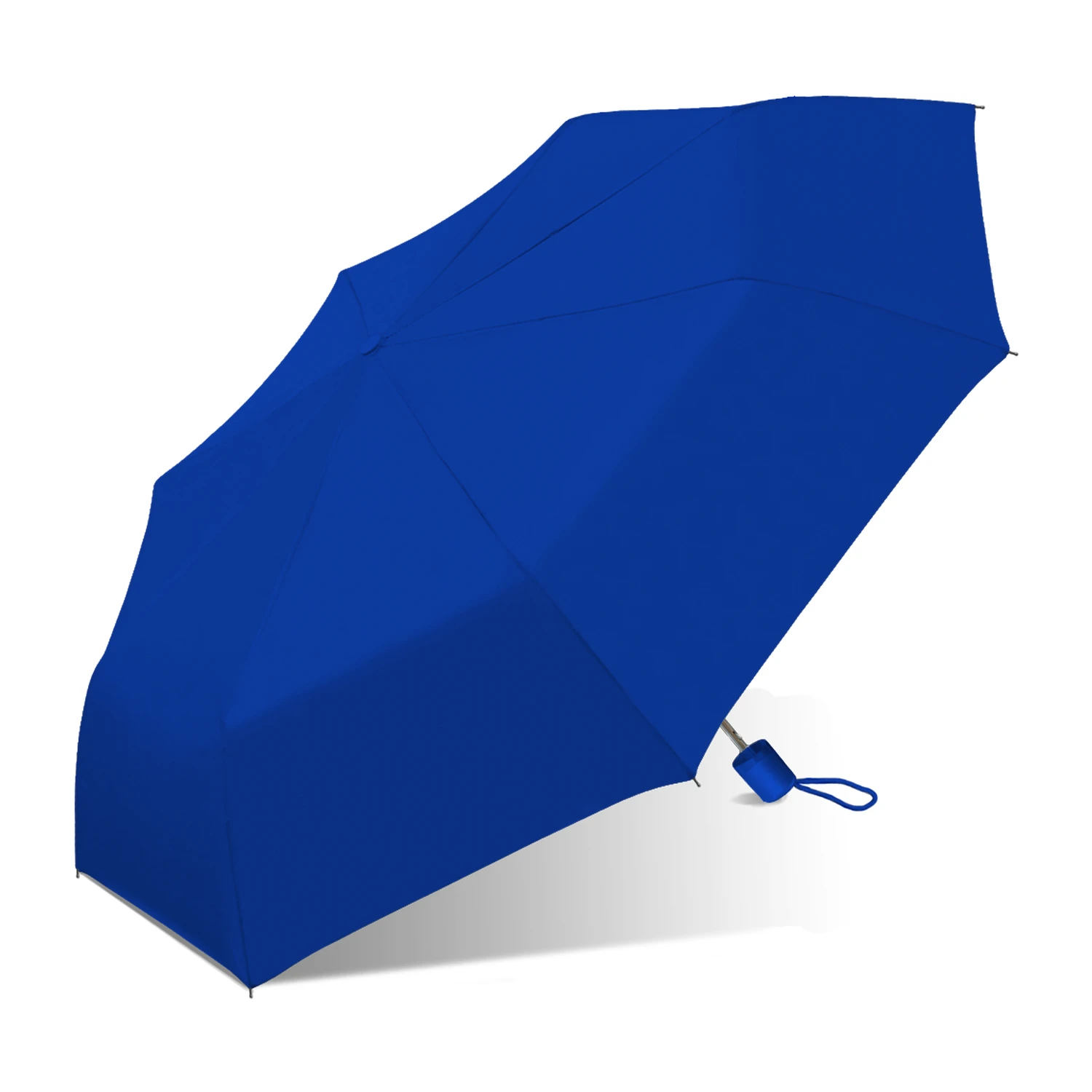 42 In. Blue Mini Umbrella With Chrome Finish