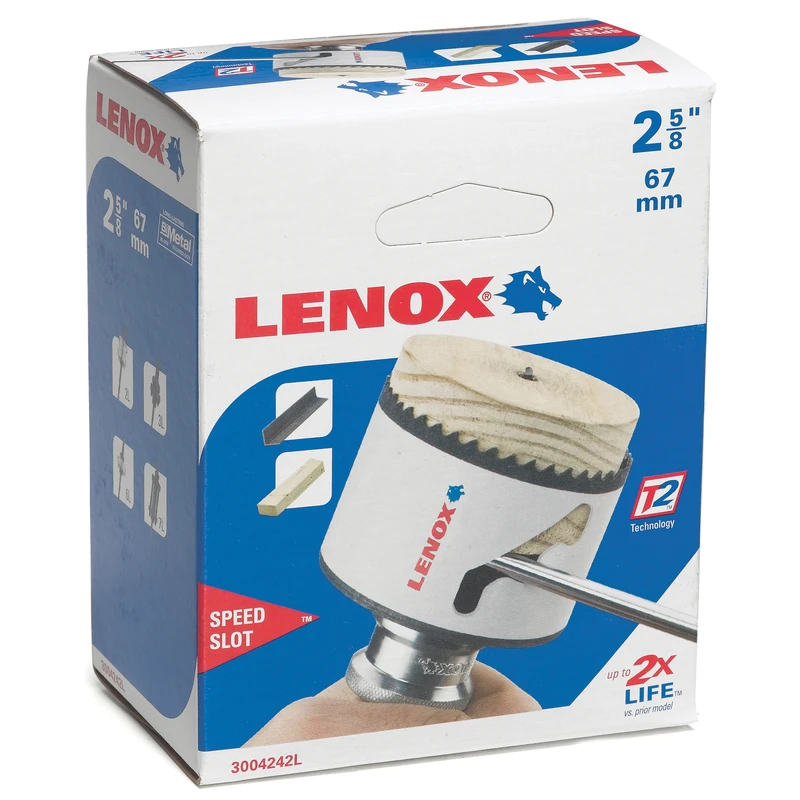 Bi-Metal Hole Saw, 67 Millimeter Diameter, 2 and 5 Eighths Inch Size