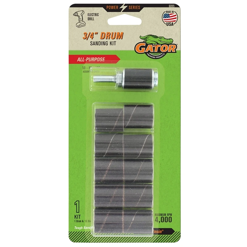 Drum-Sanding Sleeve Kit, 0.75 x 1 In., 10-Pk.