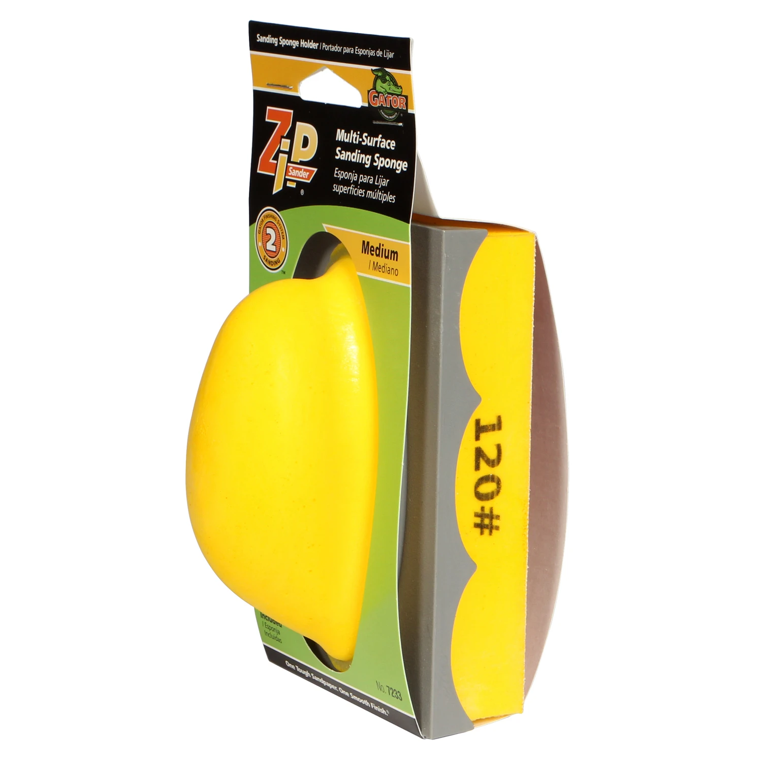 Zip Sanding Sponge Holder with 120 Grit Abrasive Surface for Durable Sanding