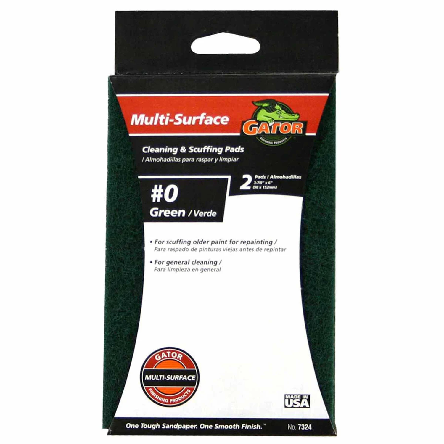 Cleaning & Stripping Synthetic Steel Wool, 3-7/8 x 6 In., 2-Pk.
