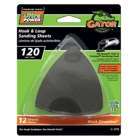 Hook & Loop Sandpaper, 120-Grit, 3 In., 12-Pk.