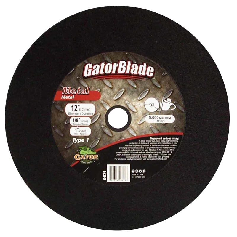 Type 1 12 In. X 1/8 In. X 1 In. Metal Cut-off Wheel