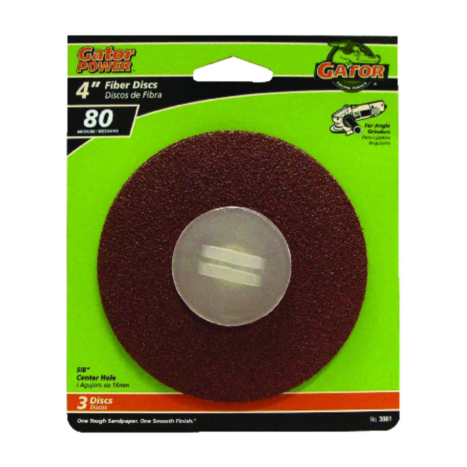 Gator Blade 4 In. 80 Grit Fiber Disc (3-Pack)