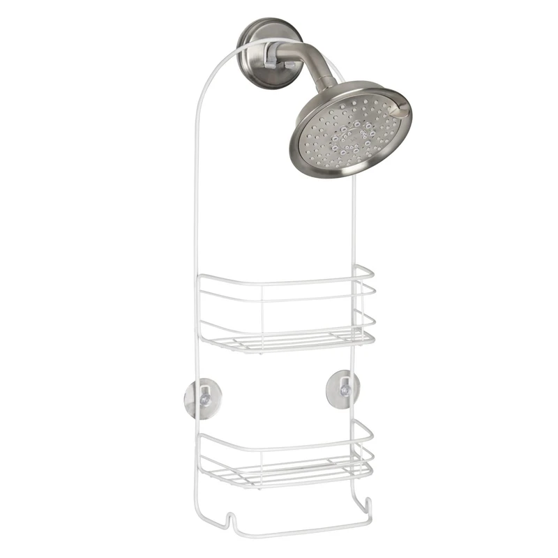 Rondo 2-basket White Shower Caddy - 21 In. H X 8.75 In. W X 4 In. D