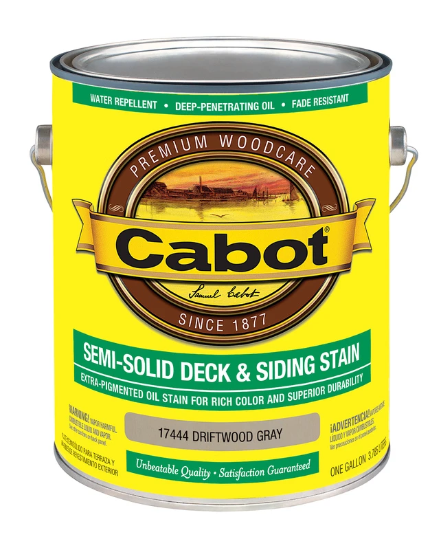 Semi-solid Low Voc Driftwood Gray Oil-based Deck And Siding Stain 1 Gallon