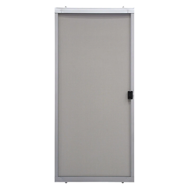 Breezeway Series Adjustable Sliding Screen Door, 48-inch Wide, Gray Steel