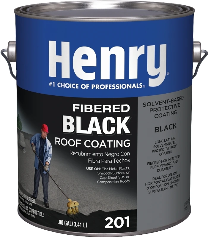 Asphalt Roof Coating, 1-gallon Fibered Non-asbestos Durable Sealant
