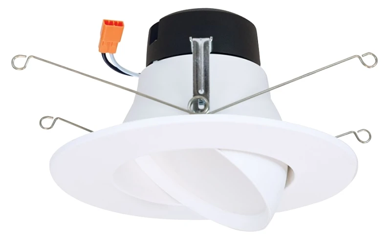 LED Gimbal Retrofit Light Kit, Adjustable, 5 Inch to 6 Inch, Up to 614 Lumens
