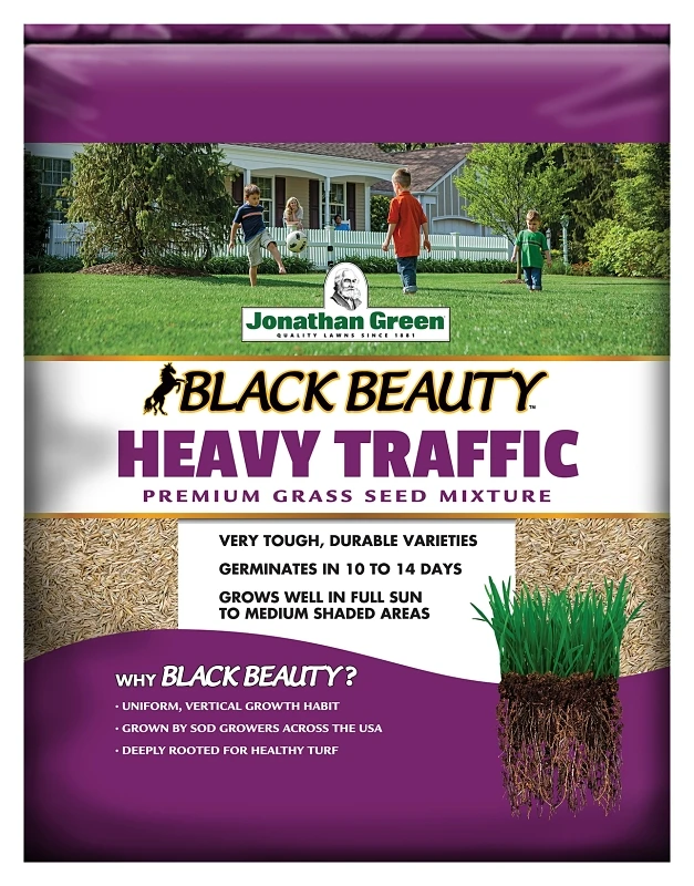 Black Beauty Heavy Traffic Grass Seed Mixture 3 Pounds Covers 1,200 Square Feet