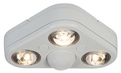 Revolve 270-degree Triple Head Motion Activated Led Security Flood Light