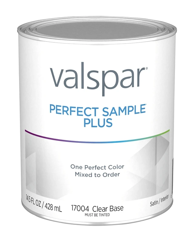 Perfect Sample Plus 1 Pint Clear Base Satin Interior Latex Paint