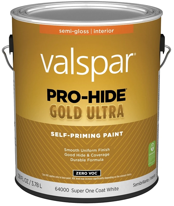 Zero Voc Latex Semi-gloss Interior Wall Paint, 1 Gallon