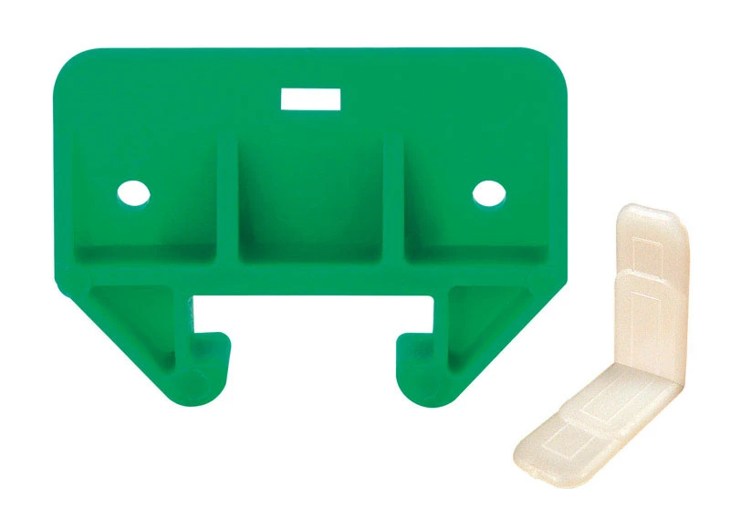 Drawer Track Guides, Brown Plastic, For 1/4 x 7/8 In. Track, 2-Pk.