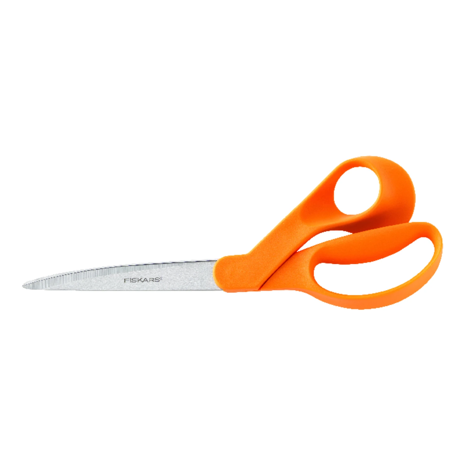 9 In. Heavy-duty Bent Blade Stainless Steel Scissors - Orange Handle