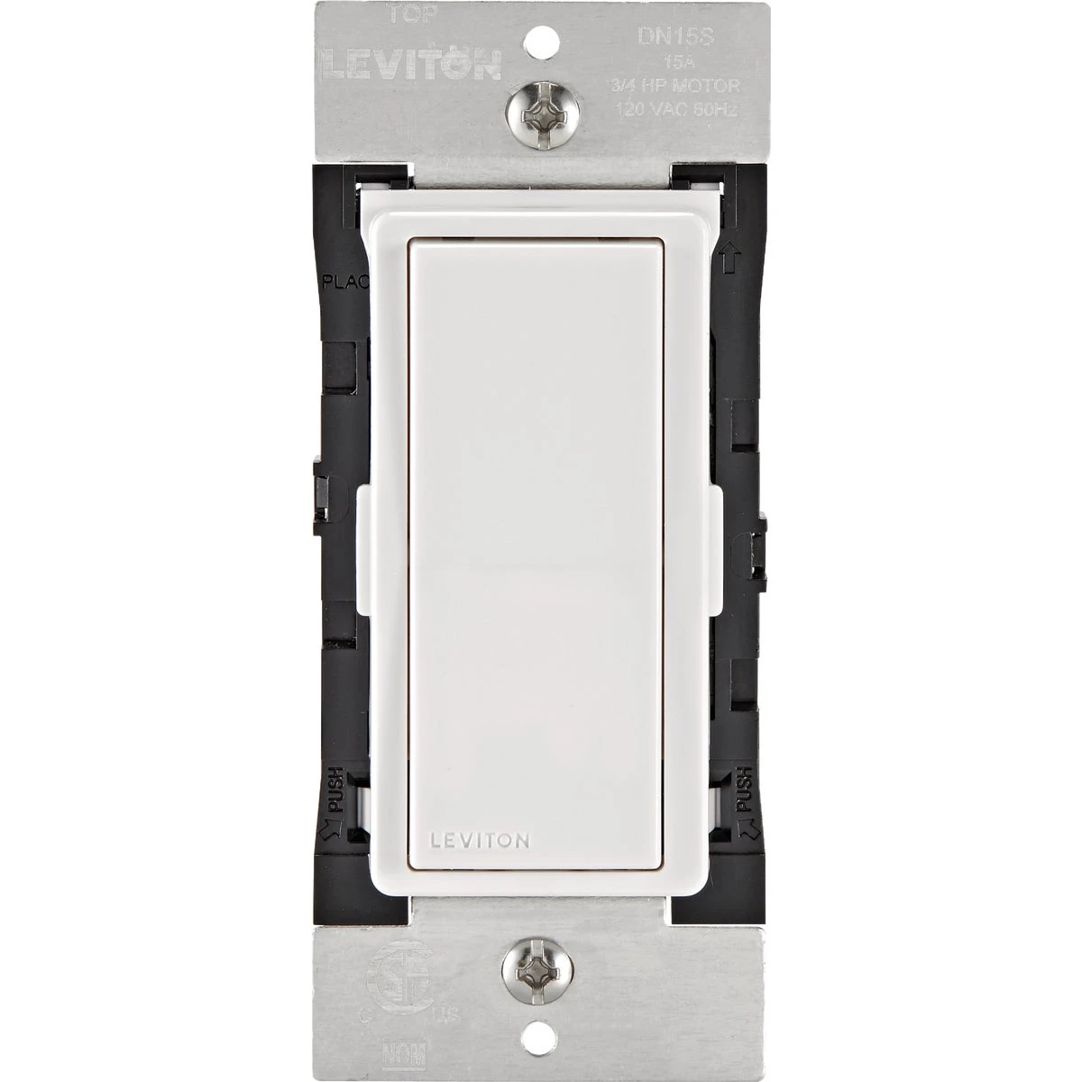 Leviton Decora WiFi Smart Smart-Enabled Light Switch White 1 pk