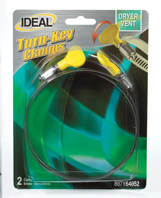 Ideal 2-1/2 In. To 4-1/2 In. 316 Stainless Steel Turn-key Duct Clamp