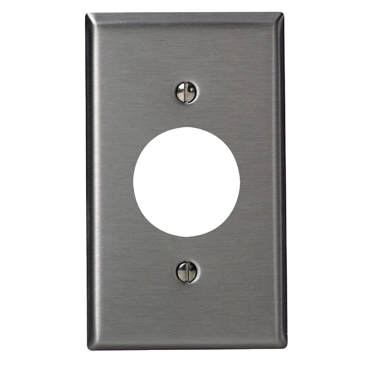 1-gang Stainless Steel Single Outlet Wall Plate, Ul Listed, 302 Steel