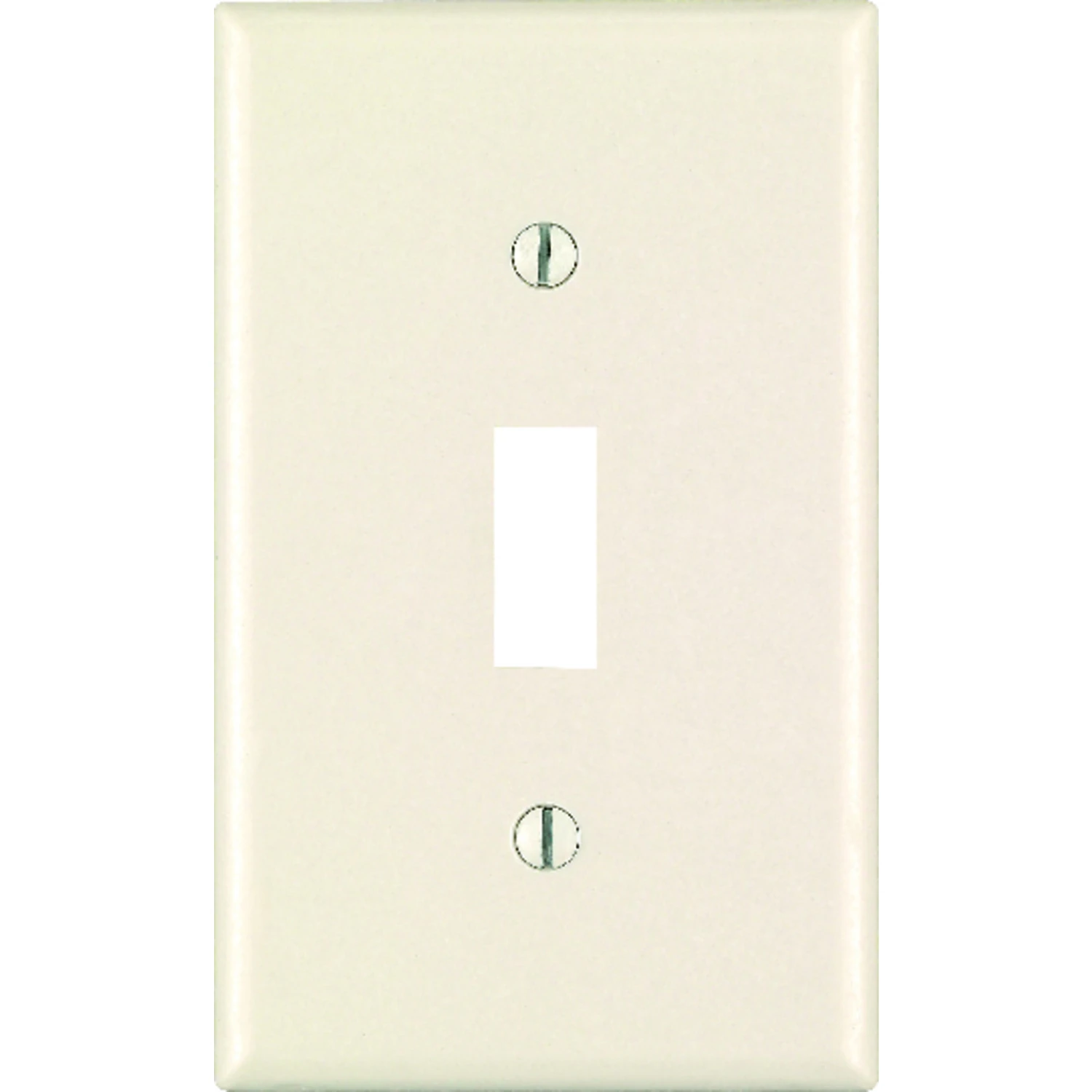 Leviton Almond 1 gang Plastic Toggle Wall Plate 1 pk