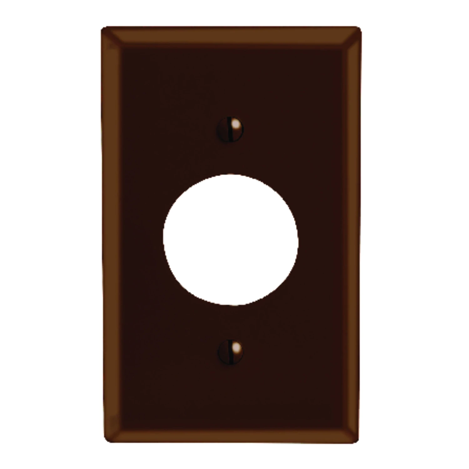 Leviton Brown 1 gang Plastic Outlet Wall Plate 1 pk