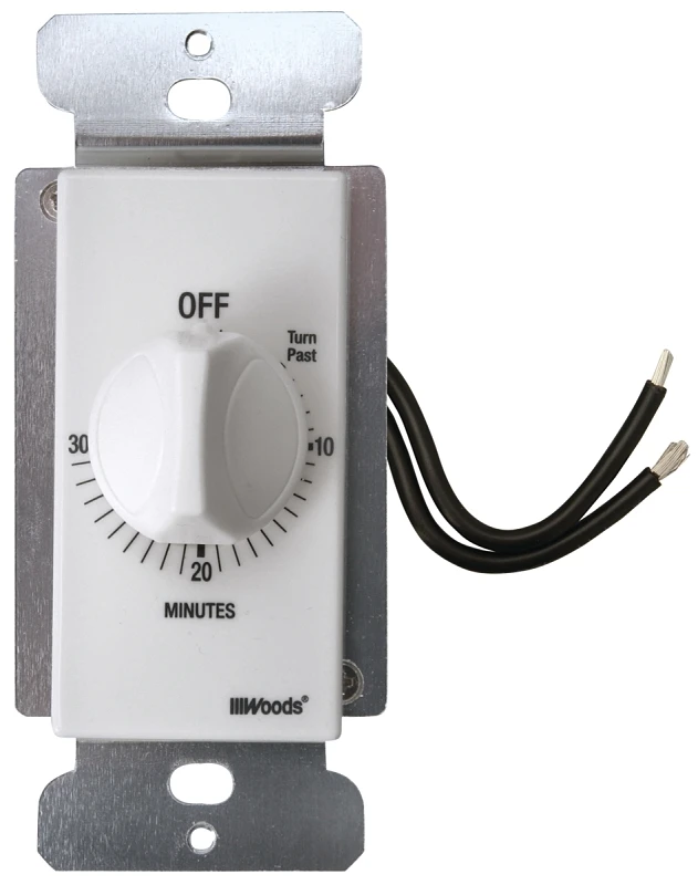 In-Wall 30-Minute Switch Timer, White