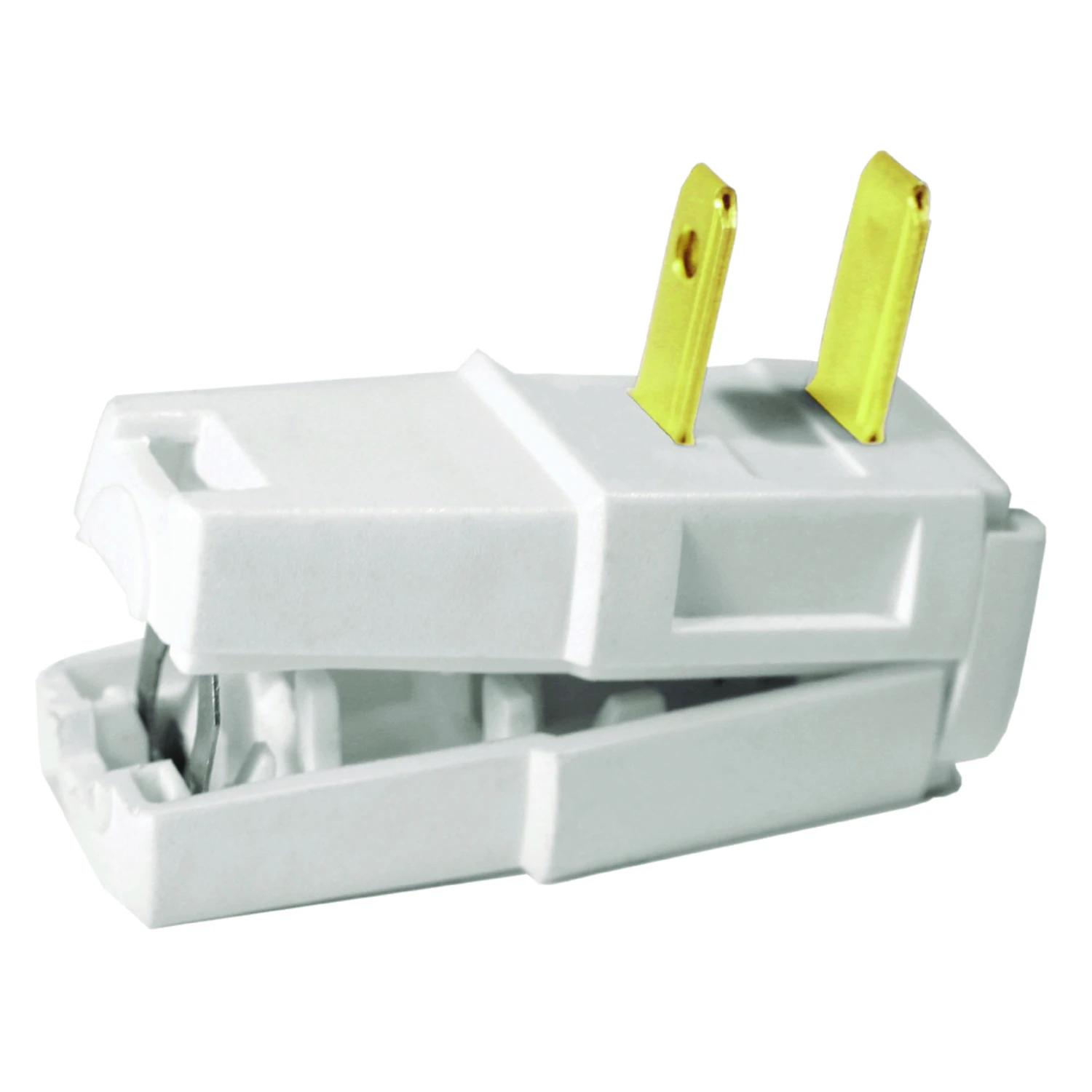 15a 125v 2-wire 2-pole Easy Wire Cord Plug, White