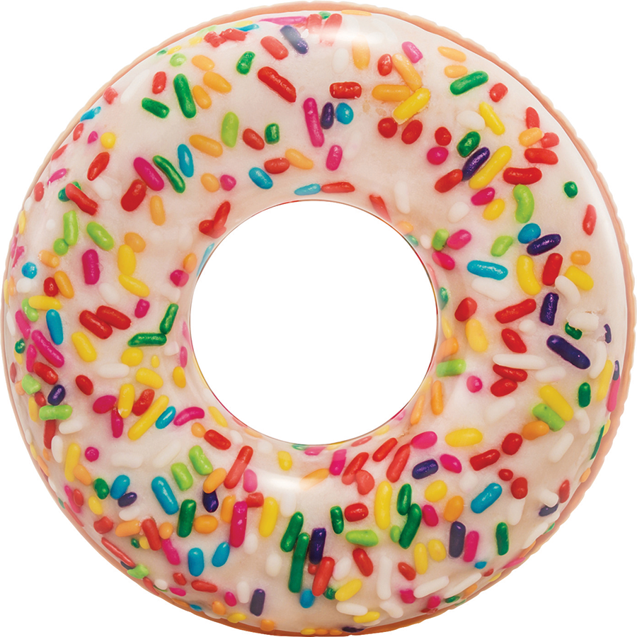 45 Inch Sprinkle Donut Pool Tube Float With Repair Patch